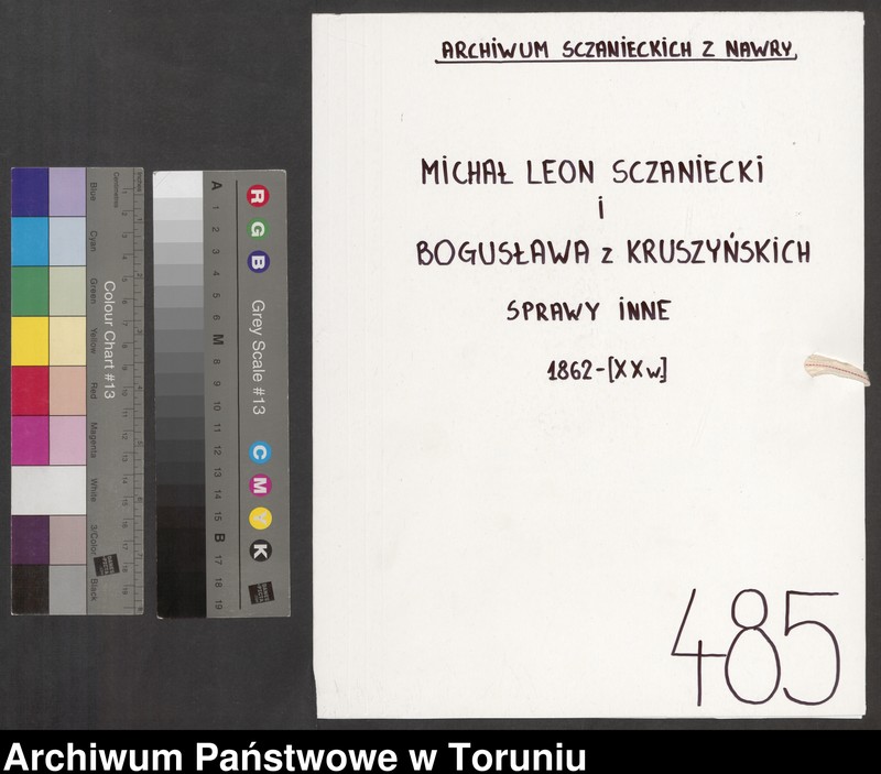 image.from.unit.number "[Michał Leon Sczaniecki i Bogusława z Kruszyńskich. Akcje, rachunki, wyliczenia finansowe, autografy (m. in. Szymona Askenazego), "bilet na bal u sułtana", itp.]"