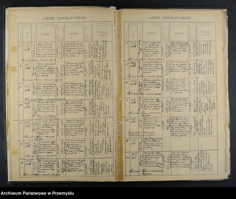 Obraz 14 z jednostki "Księga małżeństw i zgonów"