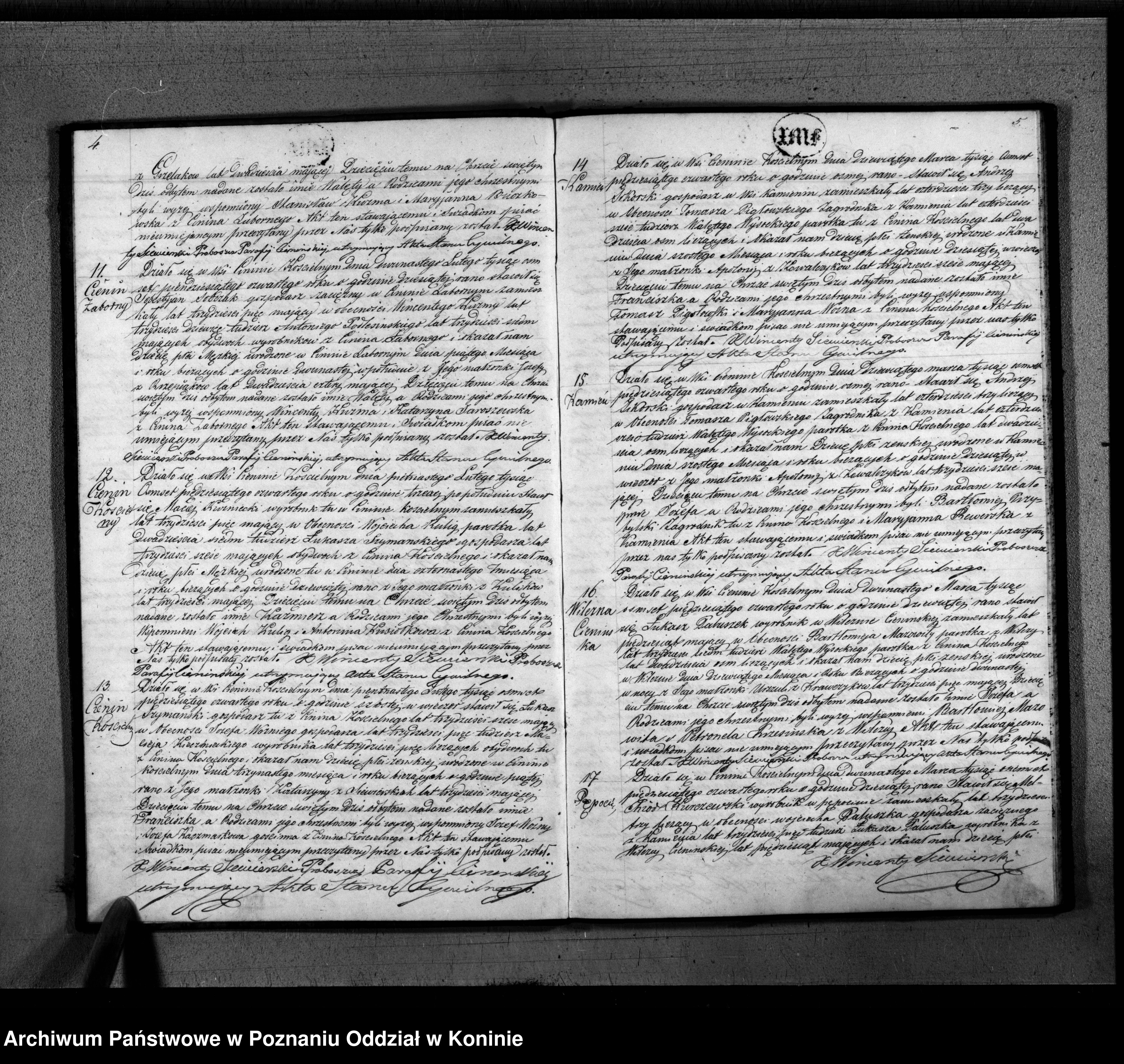 Skan z jednostki: Księga urodzonych, małżeństw i zgonów