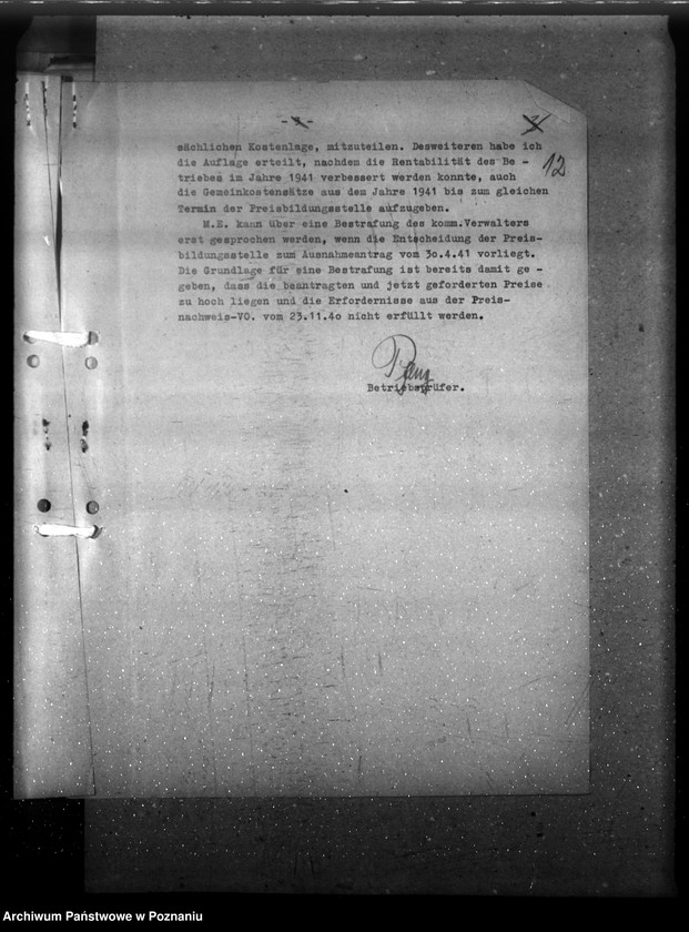 Obraz 16 z jednostki "Stuhl- und Tischfabrik "Tabaka" - Schwaningen (Swarzędz), przekroczenia cen"