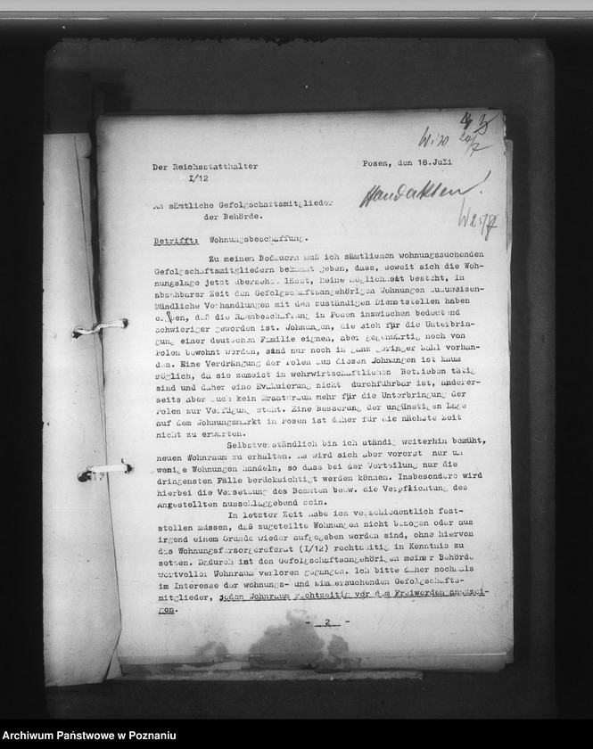 Obraz 8 z jednostki "Erlasse und Bestimmungen"