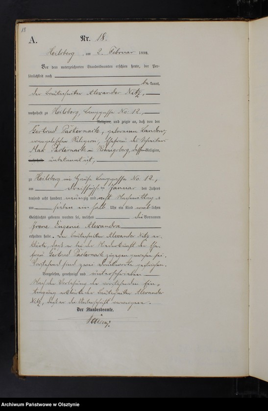 image.from.unit.number "Geburts-Haupt-Register Nr 1 - 164"