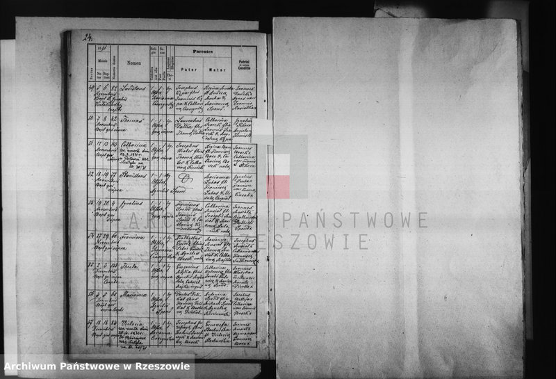 image.from.unit.number "Księga zapowiedzi , małżeństw , urodzeń i zgonów - Połomia, Baryczka, Glinik Charzewski, Glinik Zaborowski, Piekarówka i Wyżne za 1891 rok"