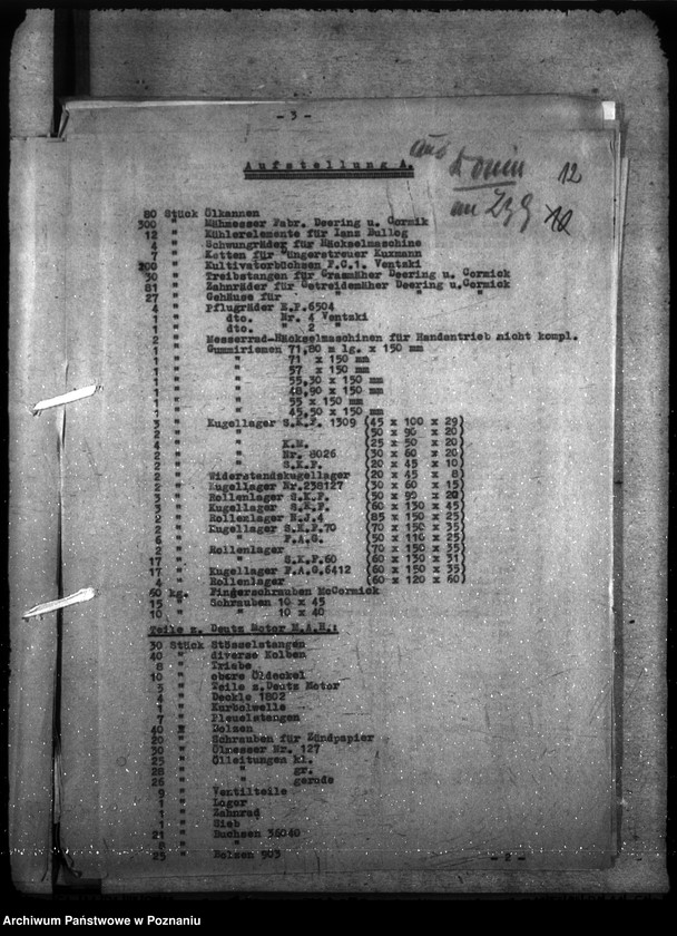 Obraz 16 z jednostki "Verwertete Warschauer Räumungsgüter"