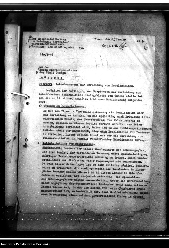 Obraz 10 z jednostki "Bau von Behelfsheimen im Kreise Gnesen (Gniezno)"