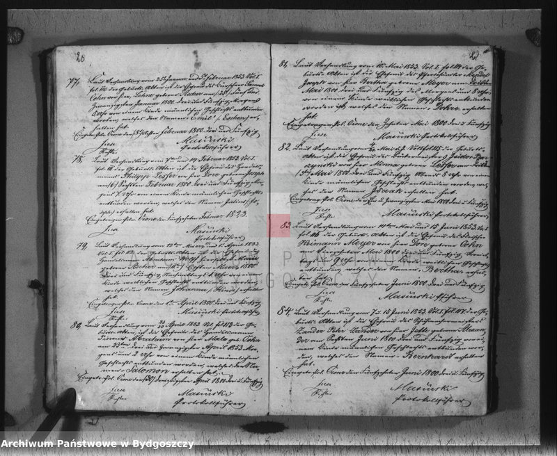 image.from.team "Akta metrykalne żydowskiej gminy wyznaniowej w Koronowie, pow. Bydgoszcz"