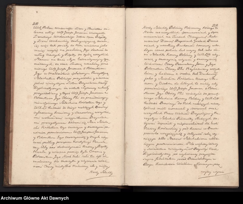 image.from.unit.number "Księga podkanclerzego Joachima Chreptowicza (potwierdzenia przywilejów, nobilitacje, indygenaty)."