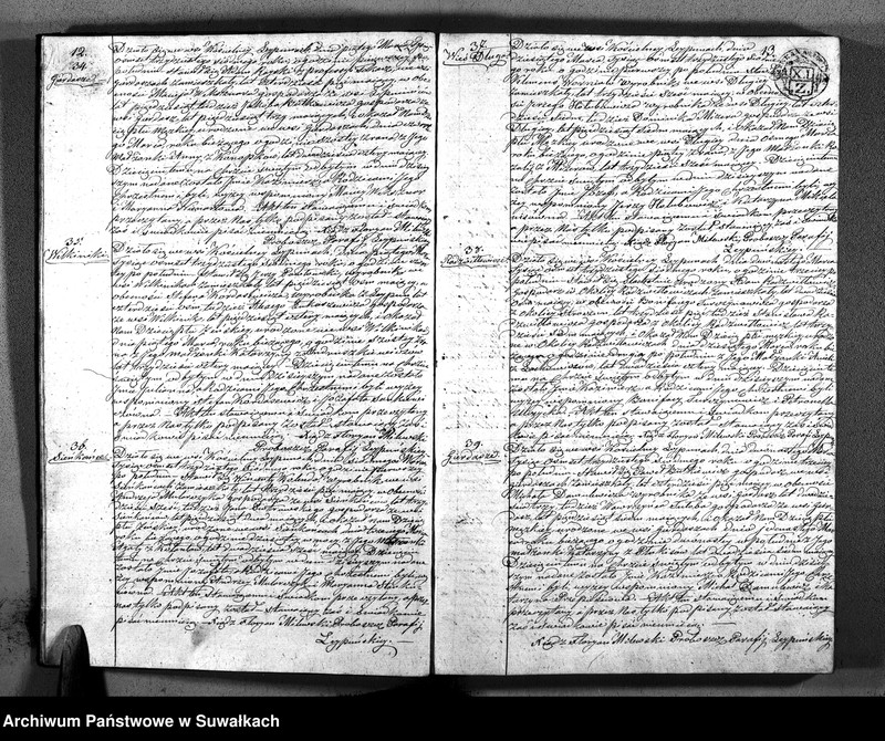 image.from.unit.number "Księga Duplikatu zawierająca w sobie Akta Urodzonych, Zaślubionych i Umarłych z Roku 1837 Parafij Leypuńskiey"