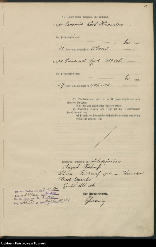 Obraz 15 z jednostki "Heirats-Haupt-Register"