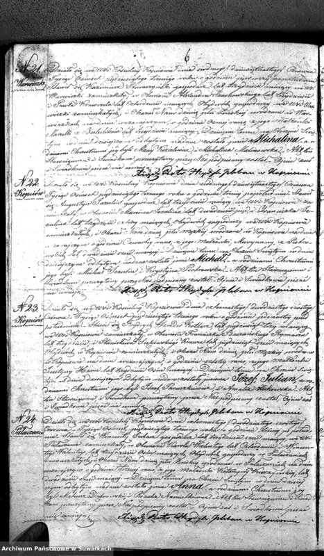 image.from.unit.number "Duplikat Aktów Urodzenia, Małżeństw i Zejścia Parafii Kopciowo R. 1853"