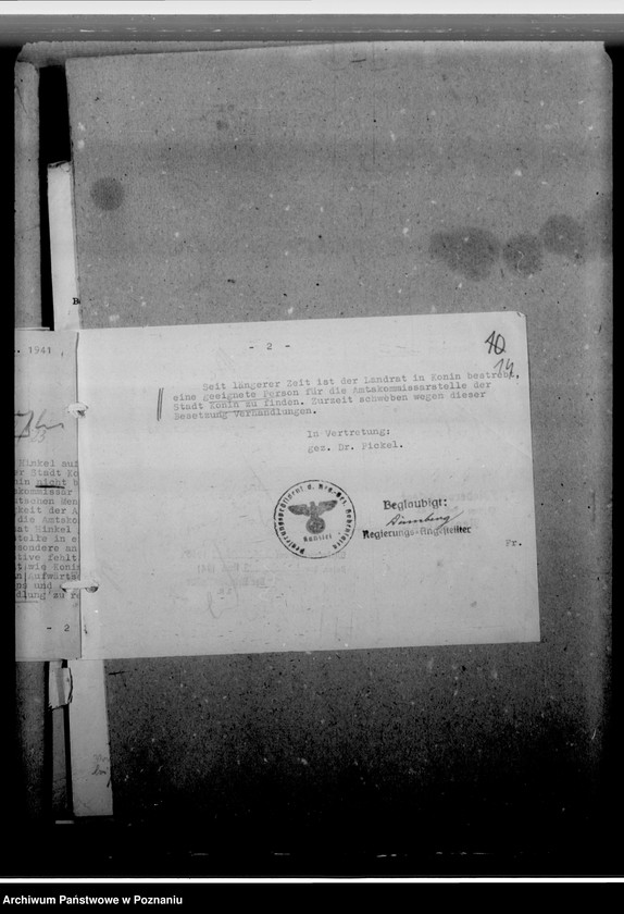 Obraz 18 z jednostki "Hinkel, Philipp, Amtskommisar, Konin"