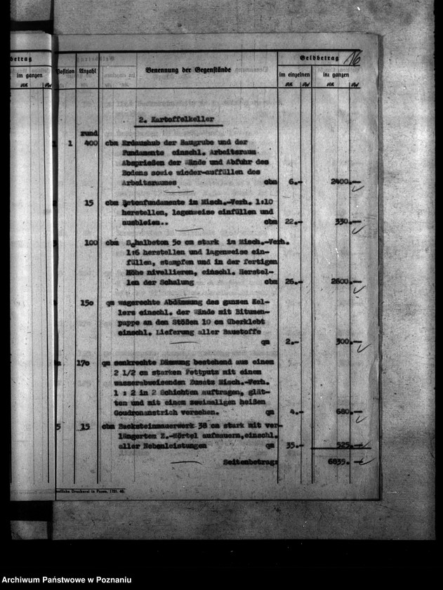Obraz 20 z jednostki "Wyjaśnienia do projektu budowy bramy, piwnicy na ziemniaki i kościoła w więzieniu w Sieradzu"