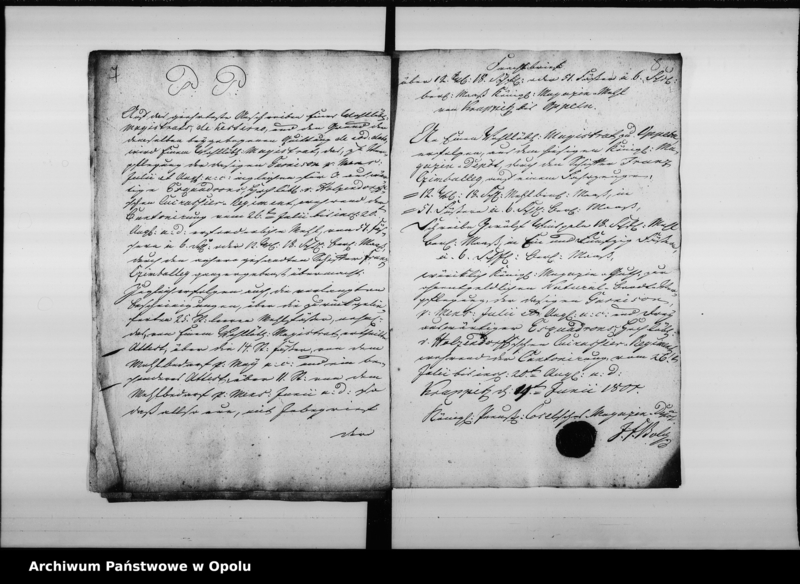 Obraz 11 z jednostki "Acta des Magistrats zu Oppeln betreffend Verpflegung des v[on] Holtzendorffschen Cürassier Regiments"