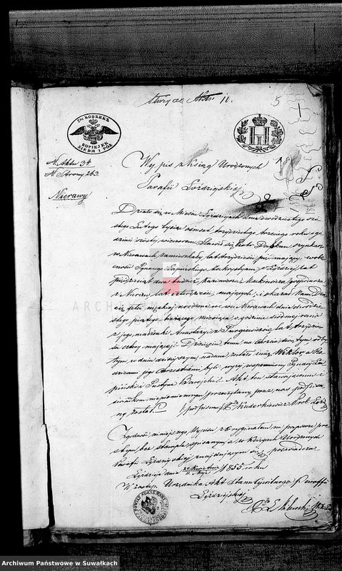 image.from.unit.number "Dowody służące do Akt Ślubnych Parafii Berzniki z roku 1855"
