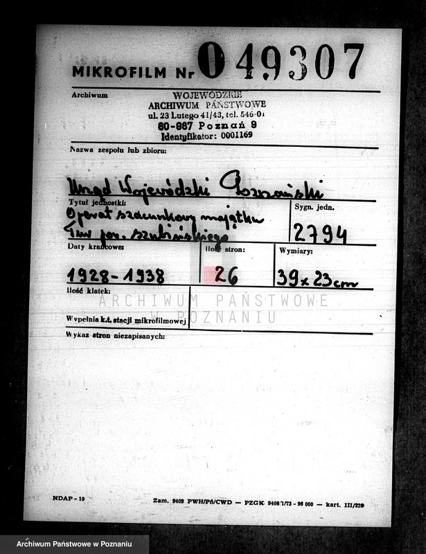 Obraz 2 z jednostki "Operat szacunkowy majątku Tur powiatu szubińskiego"