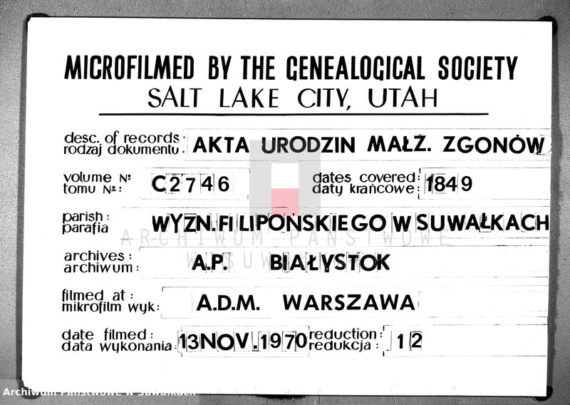 image.from.unit.number "Księga Aktów Stanu Cywilnego Wyznania Filipońskiego o urodzonych, zaślubionych i zmarłych w Mieście Gubernialnym Suwałkach"