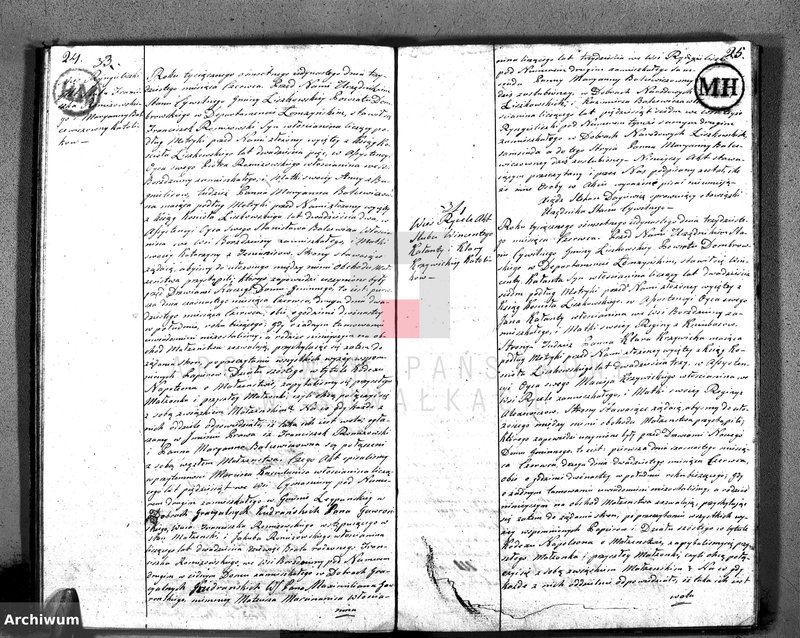 image.from.unit.number "Akta Cywilne Małżeństw w Gminie Liszkowskiey w Powiecie Dombrowskim w Departamencie Łomżyńskim Roku 1811/12 zawartych"