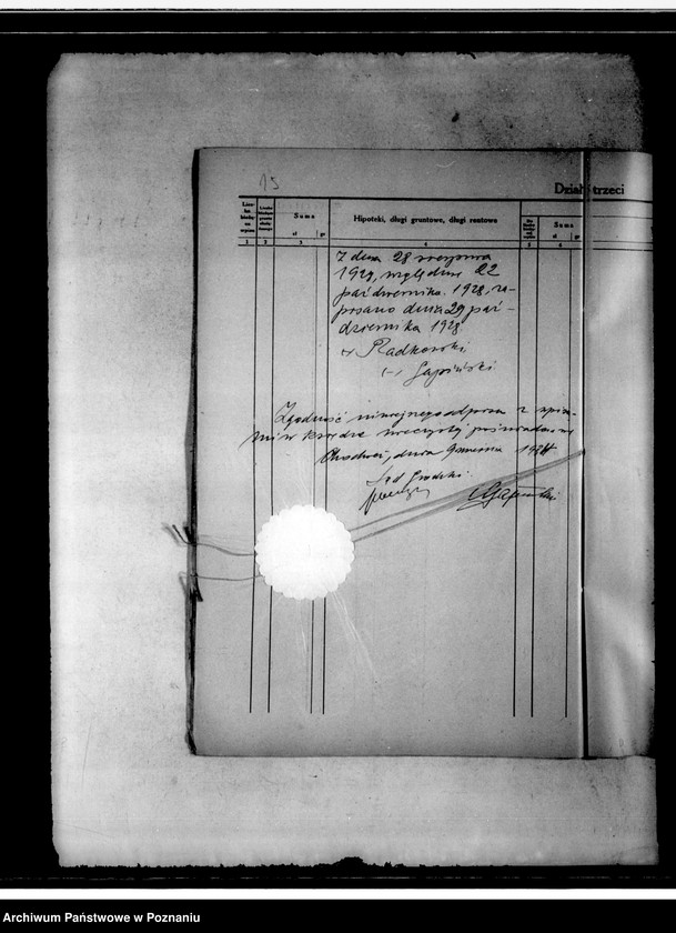 Obraz 19 z jednostki "Uwierzytelniony odpis księgi wieczystej obwodu dworskiego w Jabłonowie powiat chodzieski"