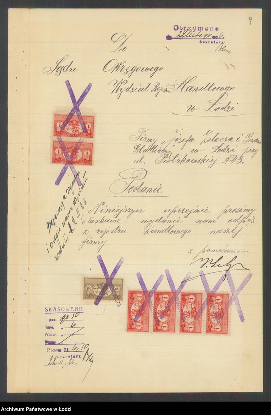 Obraz 11 z jednostki "Zelcer i Glater- handel futrami"