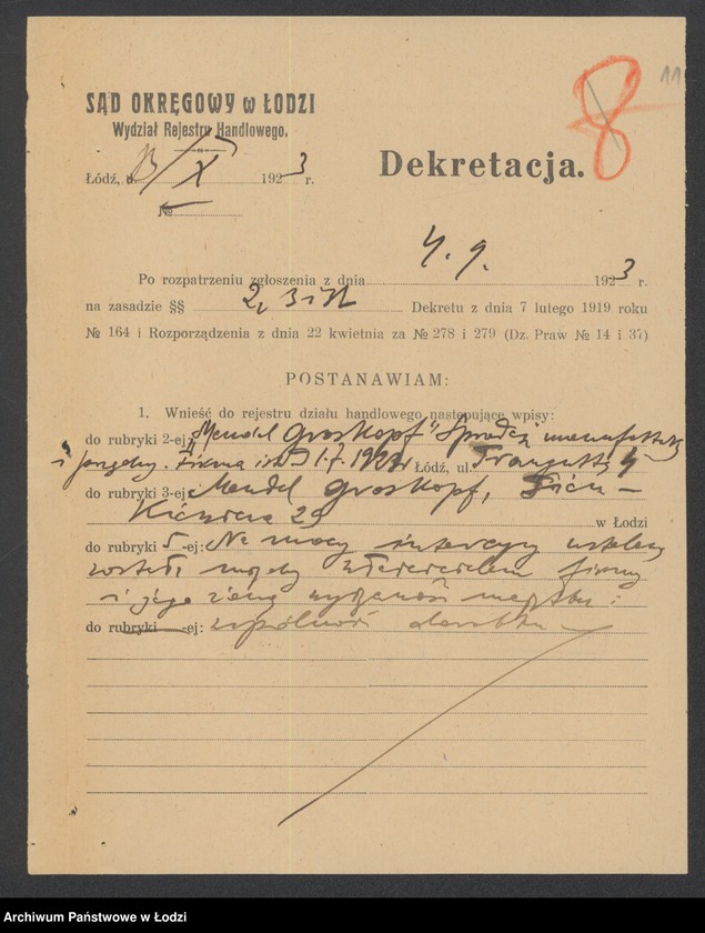 Obraz 13 z jednostki "Mendel Groskopf- sprzedaż manufaktury"