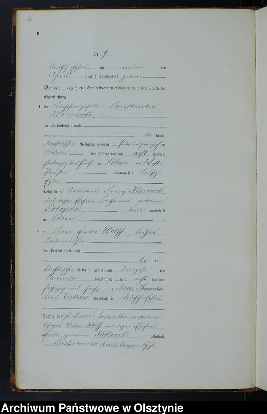 image.from.unit.number "Heiraths-Neben-Register Nr 1 - 45"