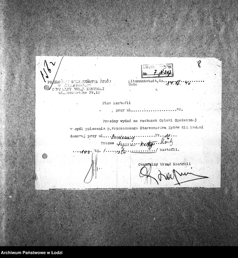 Obraz 11 z jednostki "[Kuchnia przy ul. Drukarskiej 16. Działalność kuchni, personel, konsumenci, kontrole]"