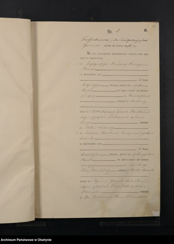 image.from.unit.number "Heiraths-Haupt-Register Nr 1 - 51"