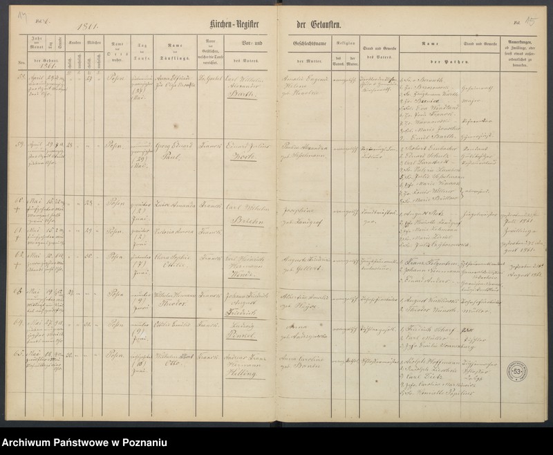 Obraz 10 z jednostki "Duplikat der Taufregister, Trauregister, Todtenregister"