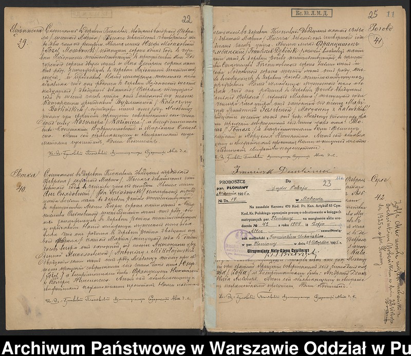 image.from.unit.number "Akta urodzeń, małżeństw, zgonów"