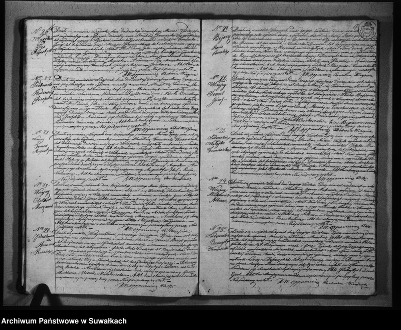 image.from.unit.number "Duplikat urodzonych, zaślubionych i umarłych parafii wiżajńskiej z roku 1850"