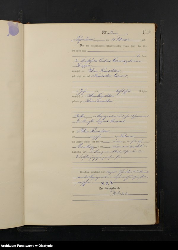 image.from.unit.number "Sterbe-Haupt-Register Nr 1 - 115"