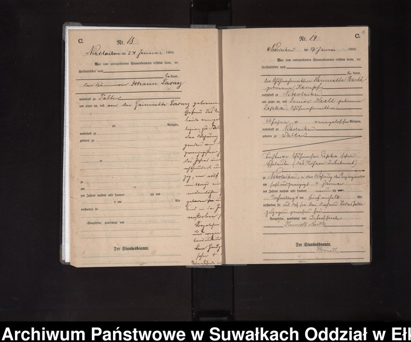 image.from.unit.number "Sterbe-Haupt-Register des Königlichen Preussischen Standes-Amtes Nikolaiken Kreis Sensburg"