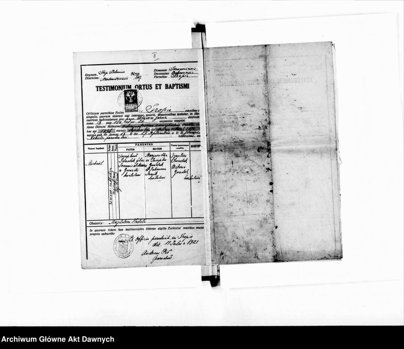image.from.unit.number "Parafia: Bednarówka. Dekanat: Stanisławów. Księga metrykalna urodzeń dla całej parafii: Bednarówka, Bredheim, Glinki, Kubajówka, Majdan Średni, Łomadzyn, Siedliska."