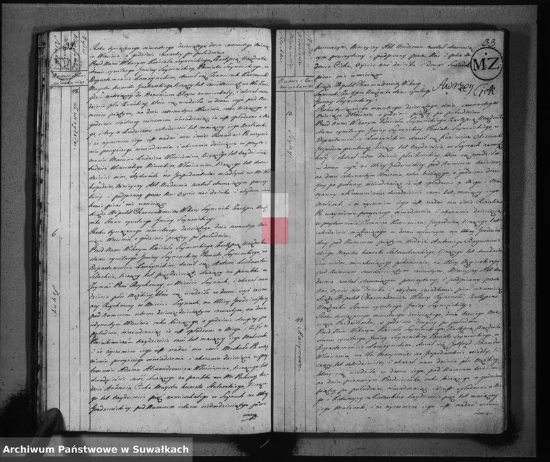 image.from.unit.number "Akta stanu cywilnego urodzonych w gminie seyneńskiey od 1-go maja 1810 roku"