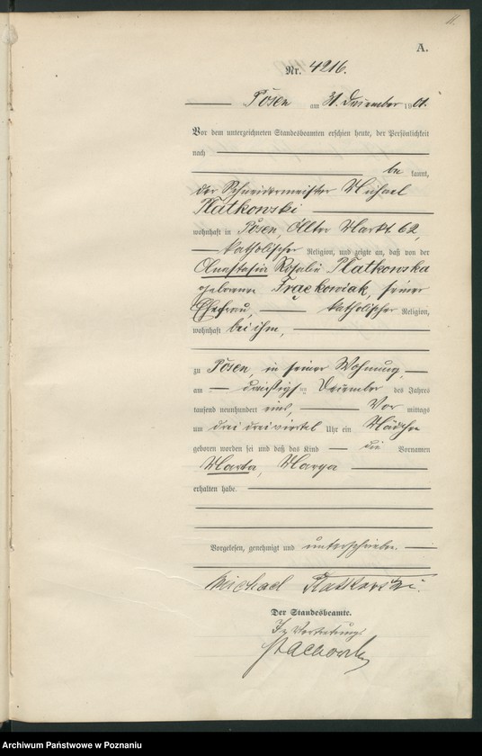 Obraz 14 z jednostki "[Księga urodzeń t. VIII]"