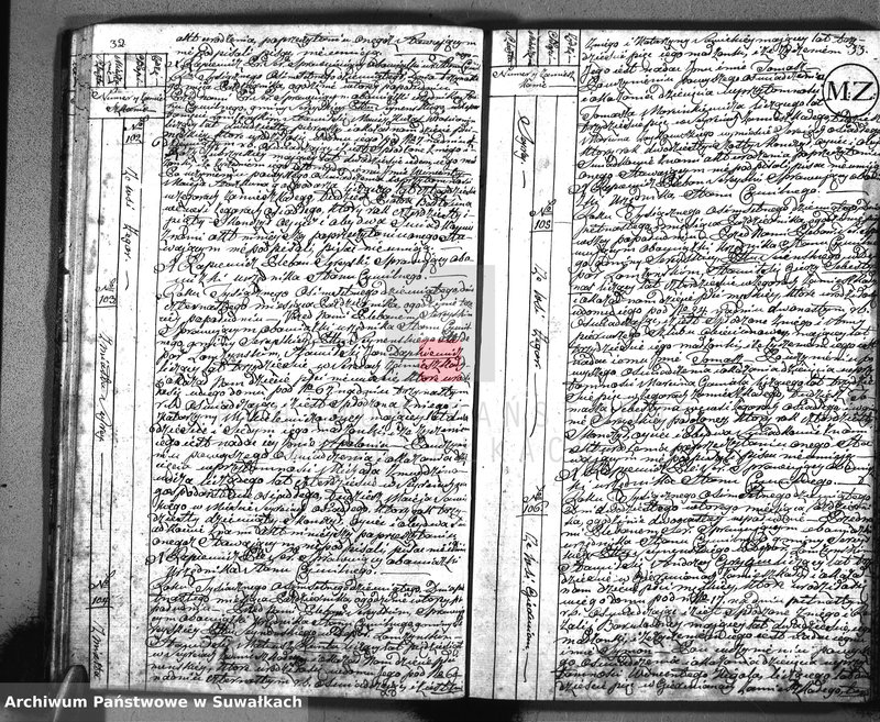 image.from.unit.number "Akta urodzonych gminy sereyskiey od 1-go maja 1809"