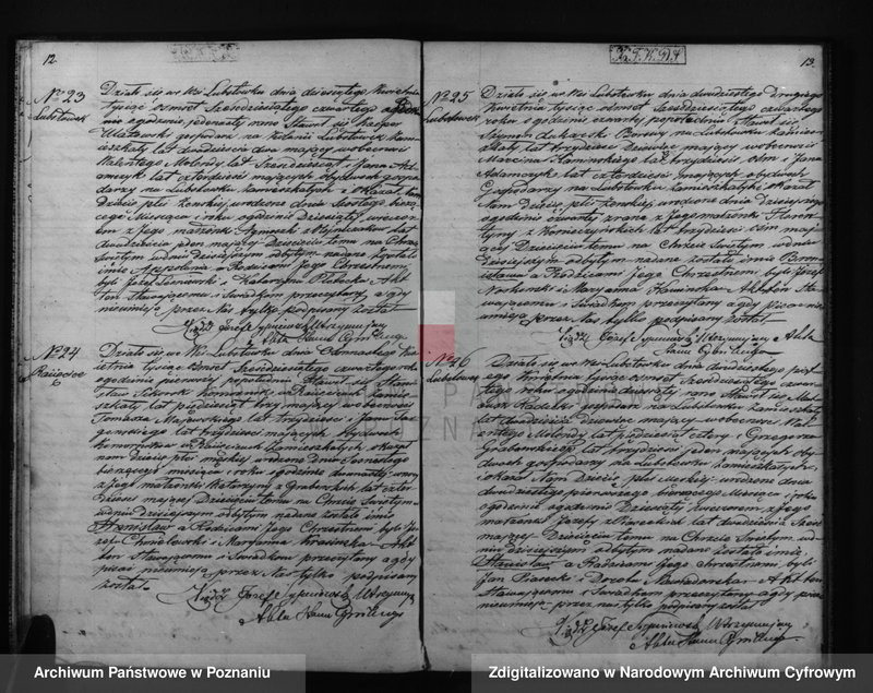 Obraz 9 z jednostki "Duplikat urodzeń, małżeństw i zgonów"