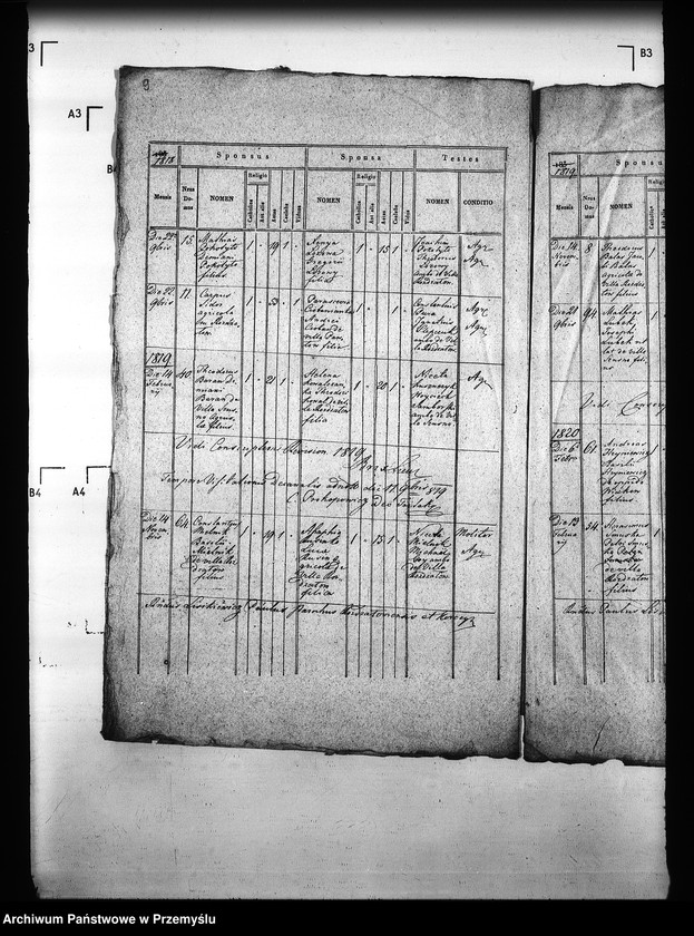 Obraz 13 z jednostki "[Kopie ksiąg metrykalnych parafii Rozdżałów z filią Korczyn (dekanat Tartaków)]"