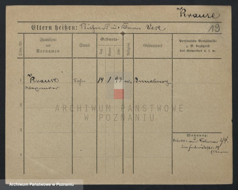 Obraz 19 z jednostki "Krause (samotni mężczyźni i kobiety do Irmgard)"