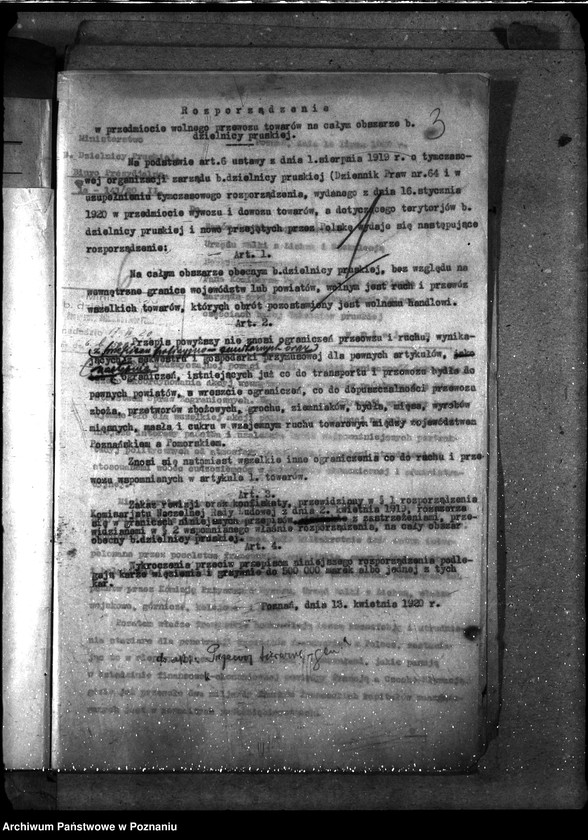 Obraz 6 z jednostki "Sprawy gospodarcze-ogólne Komunikaty Biura Prezydialnego"