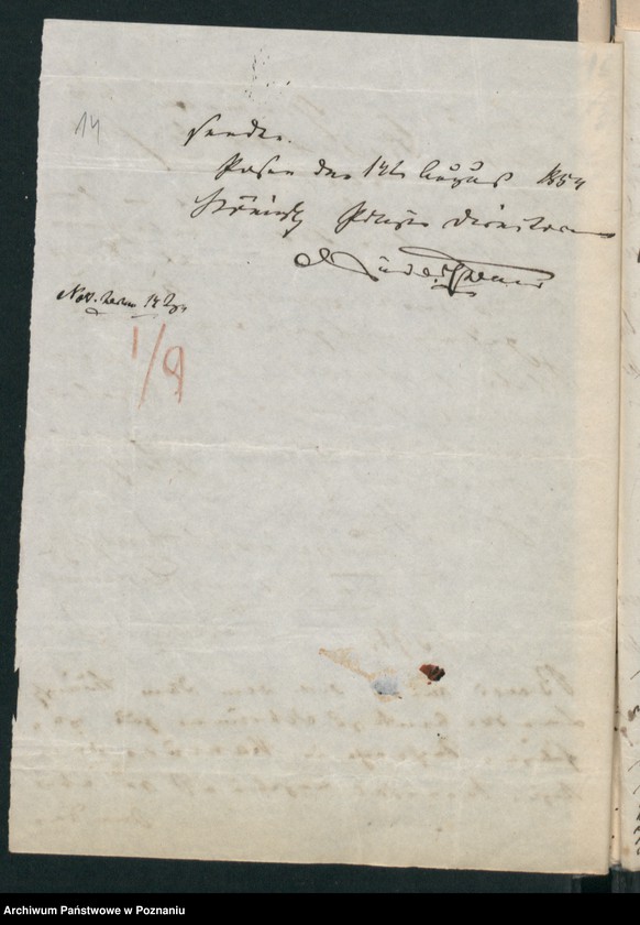 Obraz 18 z jednostki "A. betr. die polnischen Flüchtlinge Valentin, Valerian und Boleslaus Wielogłowski"