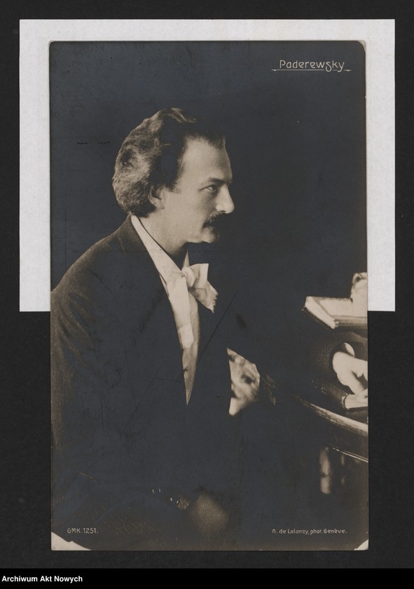 image.from.unit.number "I. J. Paderewski w latach 1892-1930. Fotografie wykonane w formacie kart pocztowych"