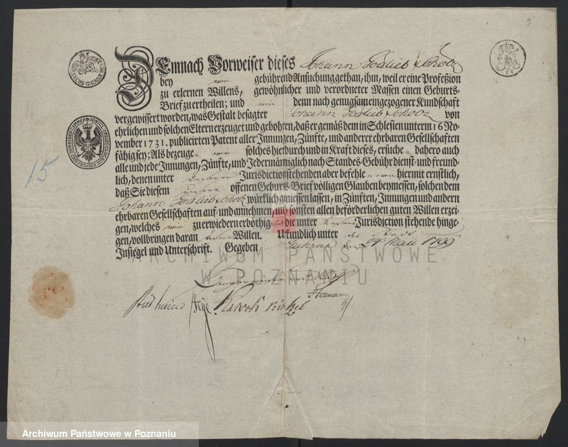 image.from.unit.number "Cech stolarzy w Lesznie - listy urodzenia"