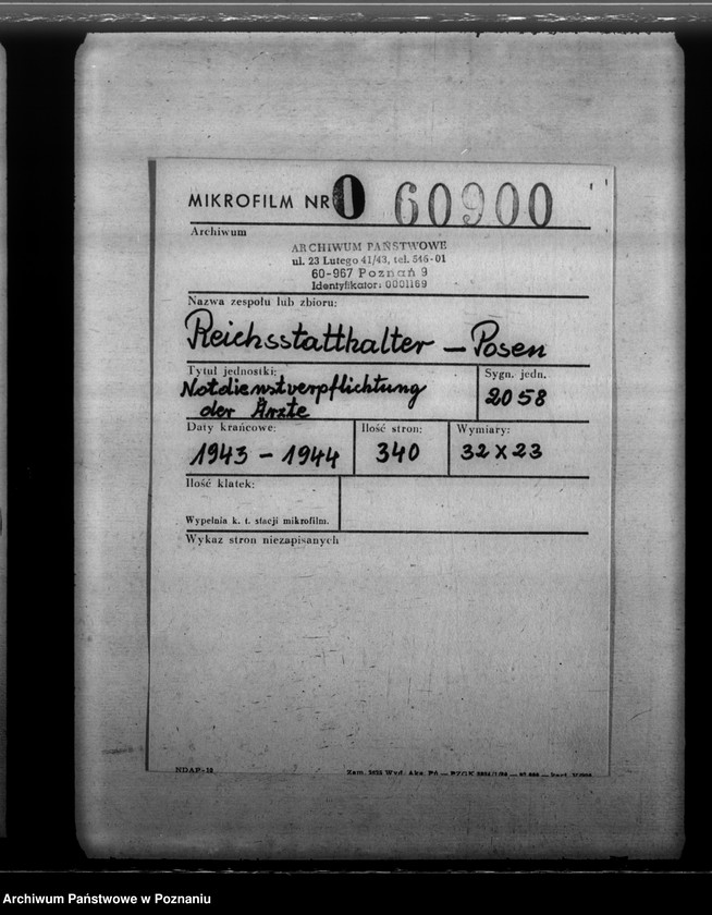 Obraz 2 z jednostki "Notdienstverpflichtung der Ärzte"