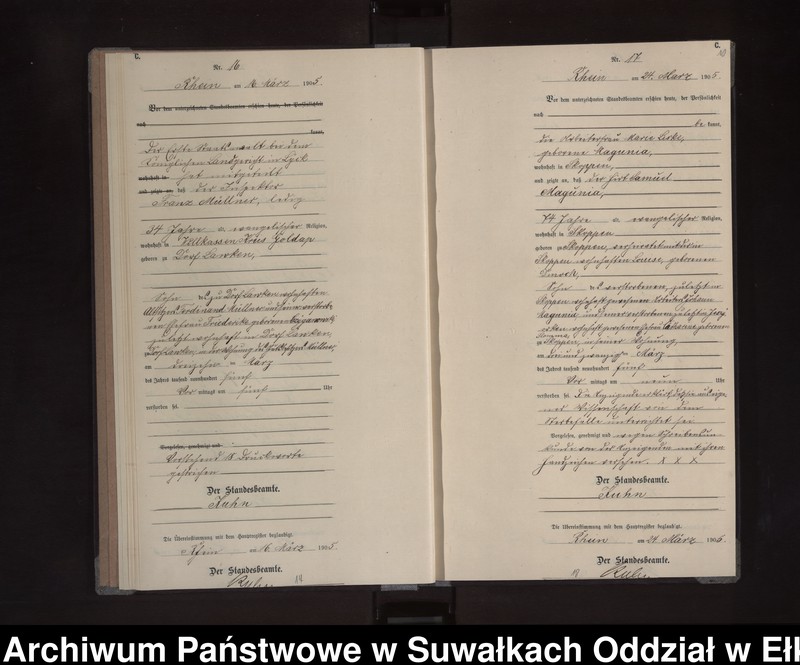 image.from.unit.number "Sterbe-Neben-Register des Königlichen Preussischen Standes-Amtes Orlen Kreis Lötzen"