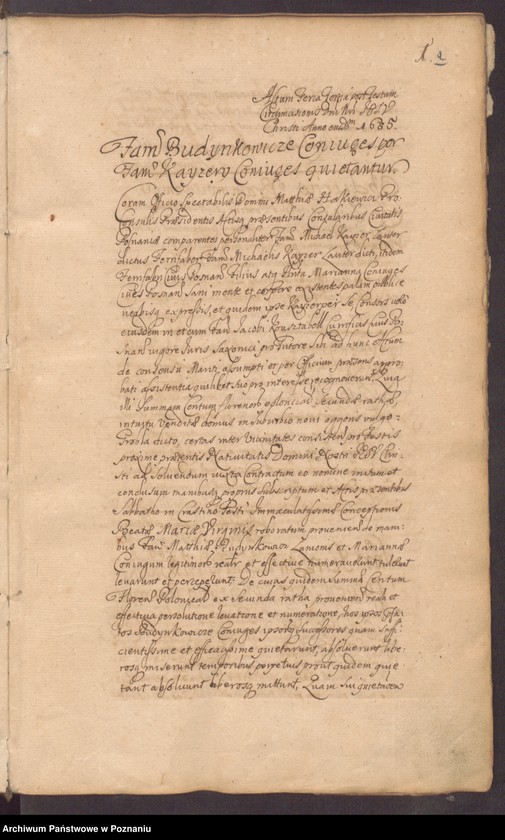 Obraz 4 z jednostki "Protocolon actorum officii consularis Posnaniensis."