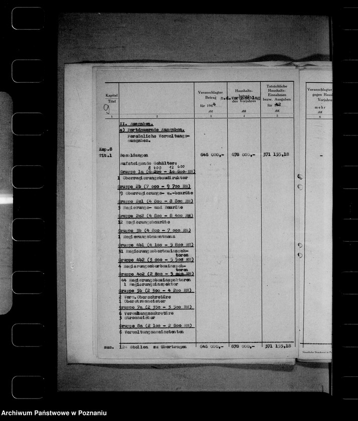 Obraz 13 z jednostki "Zapotrzebowanie kredytów dla Reichswasserwirtschaftsverwaltung"