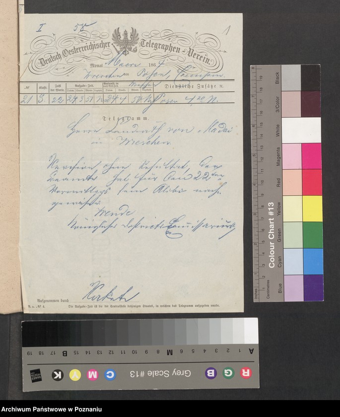 Obraz 4 z jednostki "Acta generalia des Oberpäsidialkommissars Landrat von Madai zu Kosten betreffend die Verfolgung der polnisch-revolutionären Umtriebe im Kreise Kosten /Kościan/."