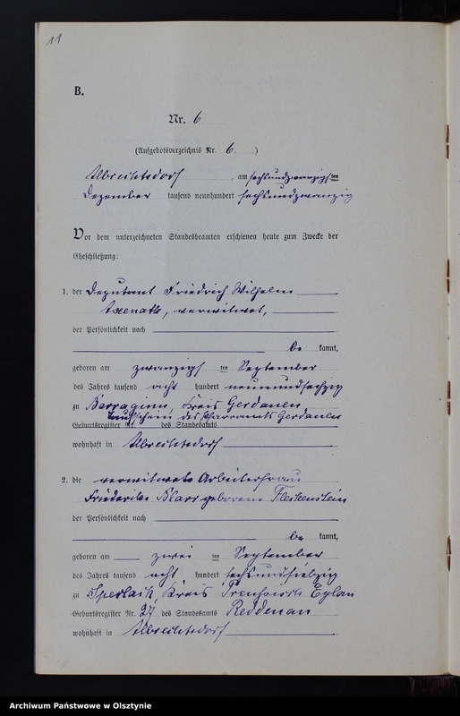 image.from.unit.number "Heiraths-Neben-Register Nr 1 - 6 [ Księga małżeństw - wtóropis ]"