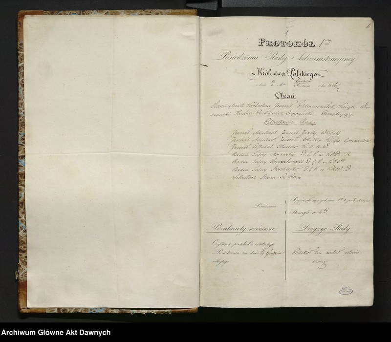 Obraz 4 z jednostki "[Protokoły posiedzeń Rady Administracyjnej Królestwa Polskiego, nr 1 - 23]."